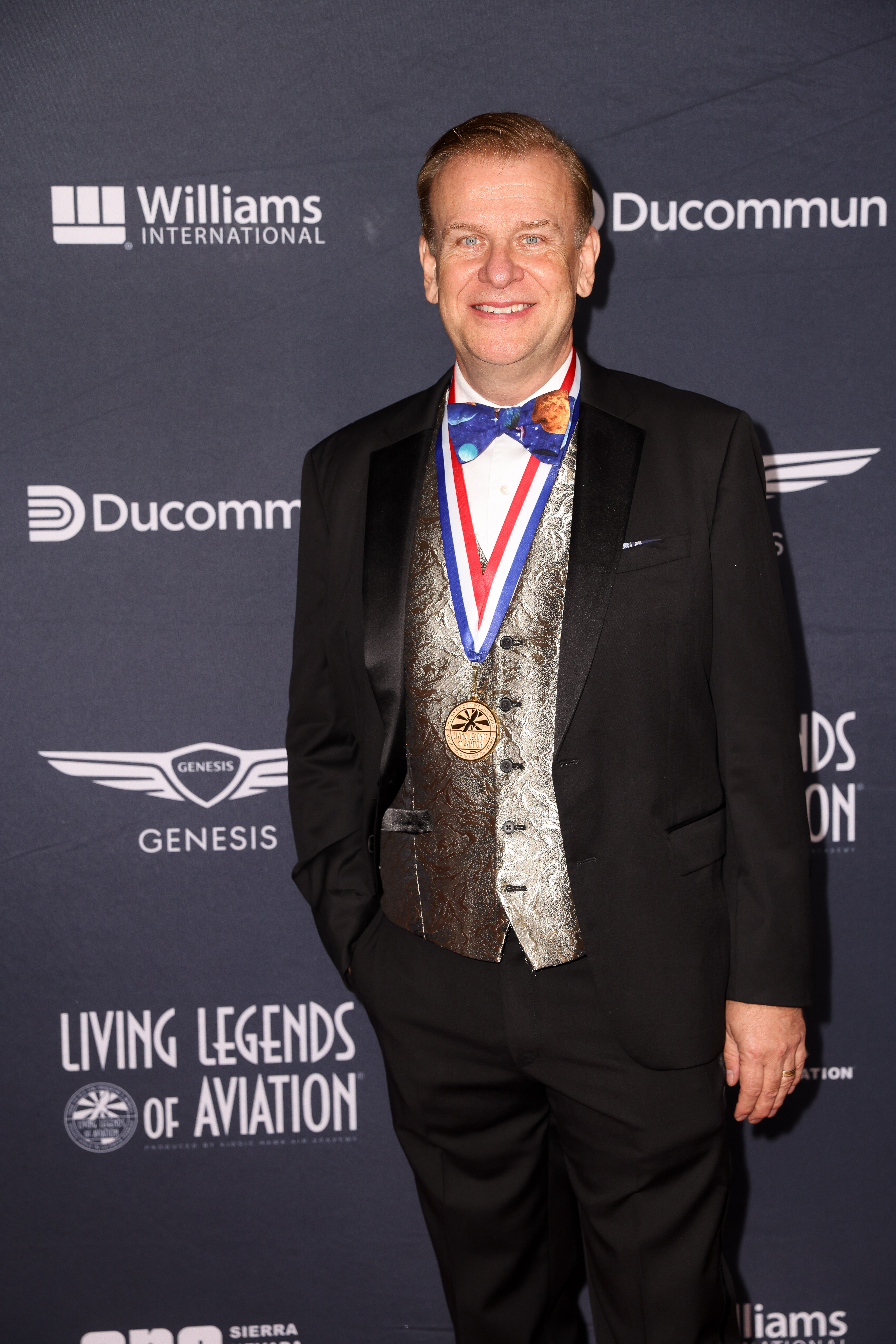 Hamish Harding lors de la remise des prix des Légendes vivantes de l'aviation 2023 | Source : Getty Images