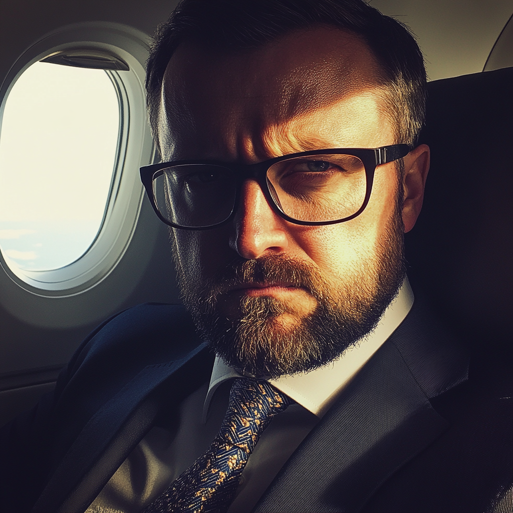 Un homme d'affaires grincheux | Source : Midjourney