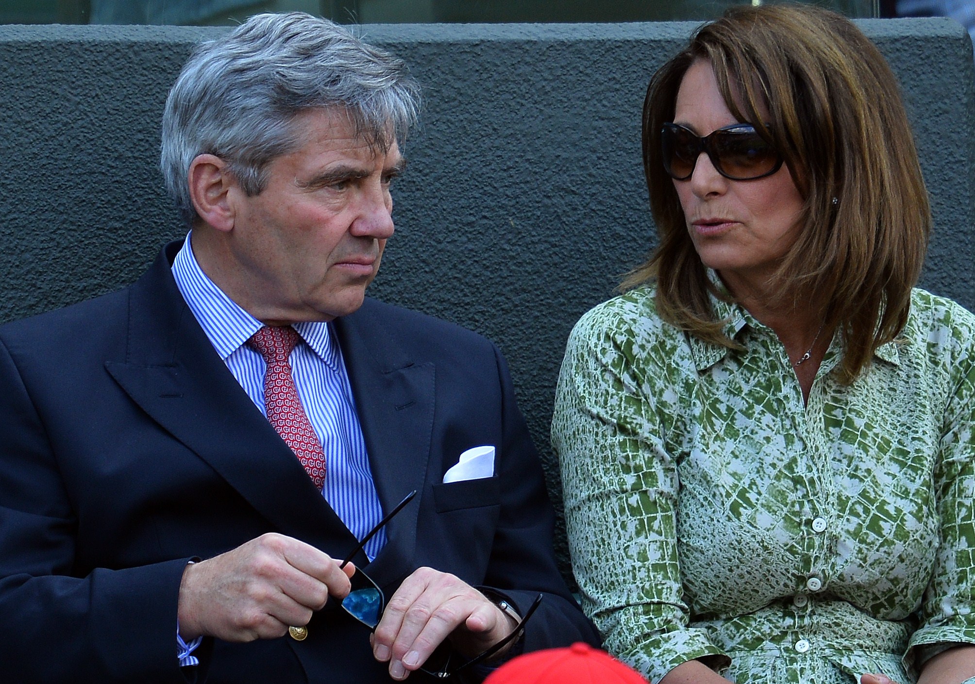 Michael Middleton et Carole Middleton lors des championnats de Wimbledon à Londres en 2015 | Source : Getty Images