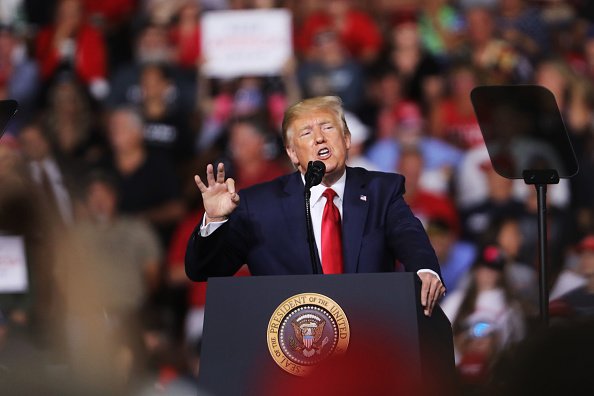 La photo de Donald Trump le 15 août 2019 à Manchester, New Hampshire | Source: Getty Images / Global Ukraine