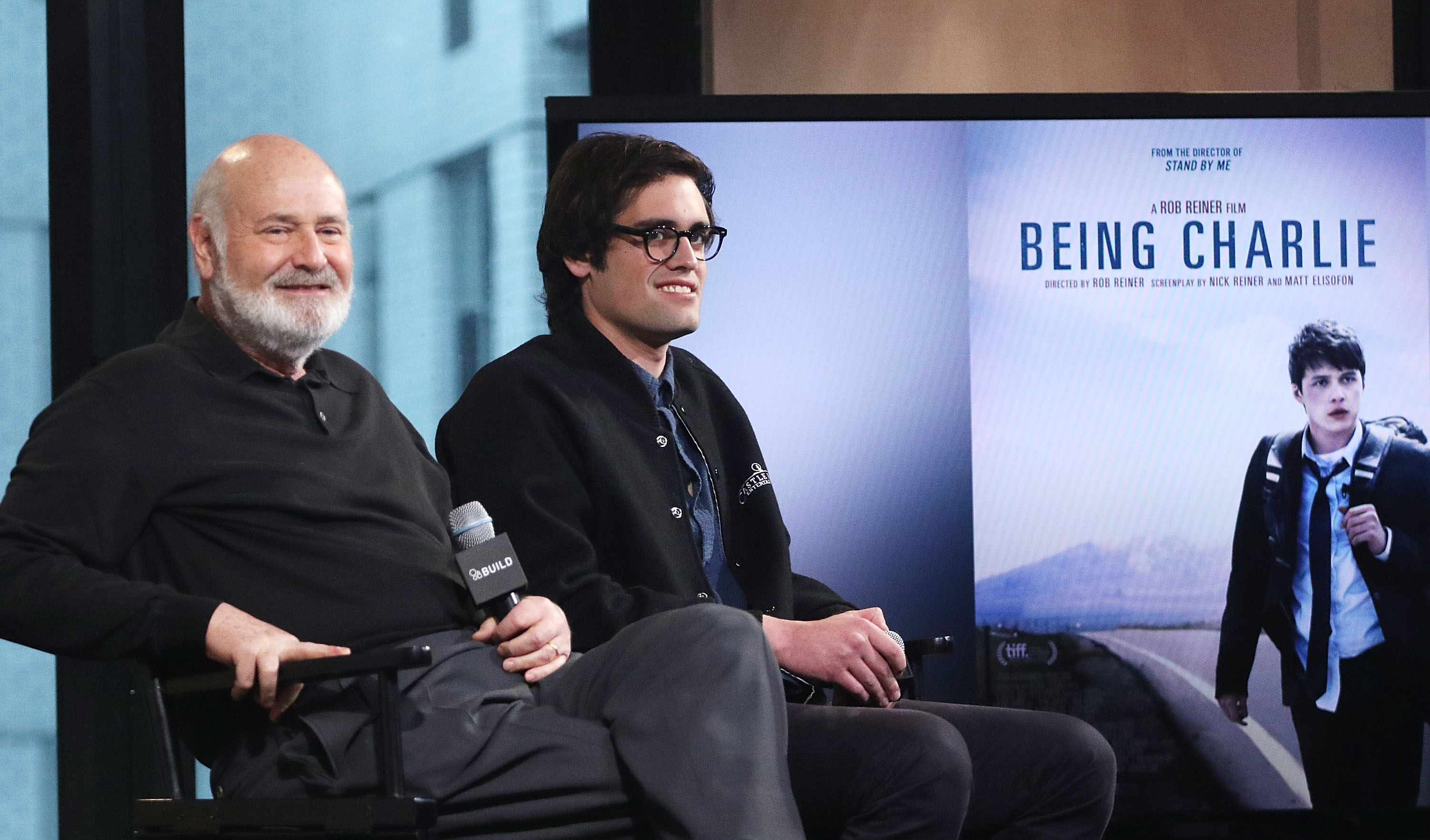 Rob Reiner et Nick Reiner discutent de leur film « Being Charlie » à New York, le 4 mai 2016 | Source : Getty Images