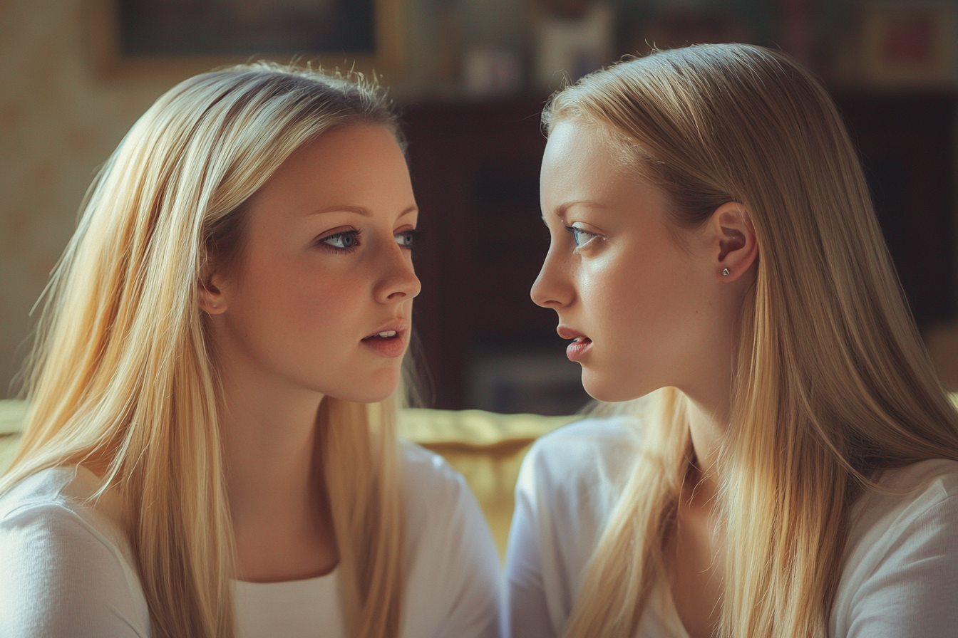 Une femme qui parle à sa sœur | Source : Midjourney