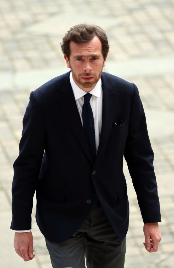 Le fils de Sophie Toscan du Plantier, Pierre-Louis Baudey-Vignaud, arrive à la Cour d'appel de Paris pour le procès de Ian Bailey. | Photo : Getty Images