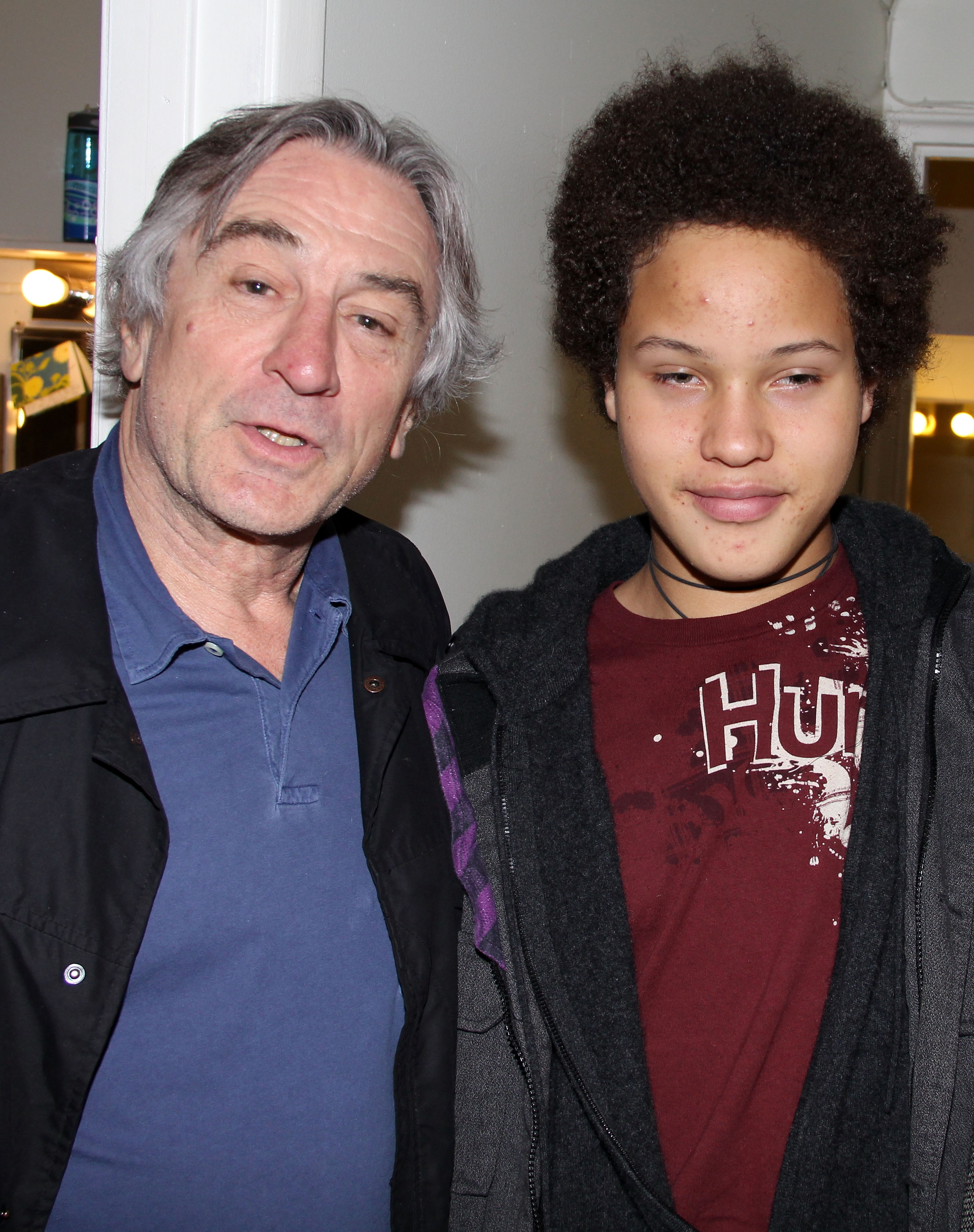 Robert De Niro avec son fils Julien au Richard Rogers Theater le 24 avril 2011 à New York. | Source : Getty Images