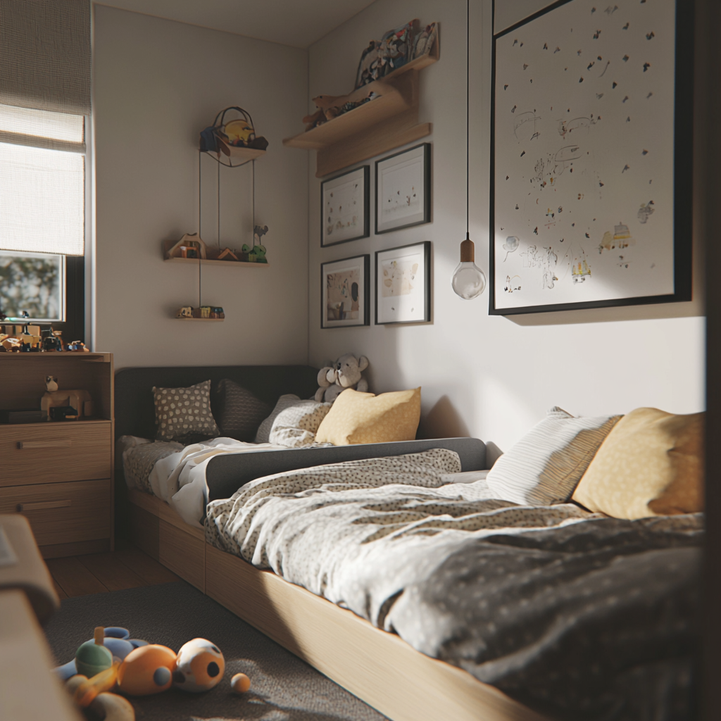 Une chambre d'enfant vide | Source : Midjourney