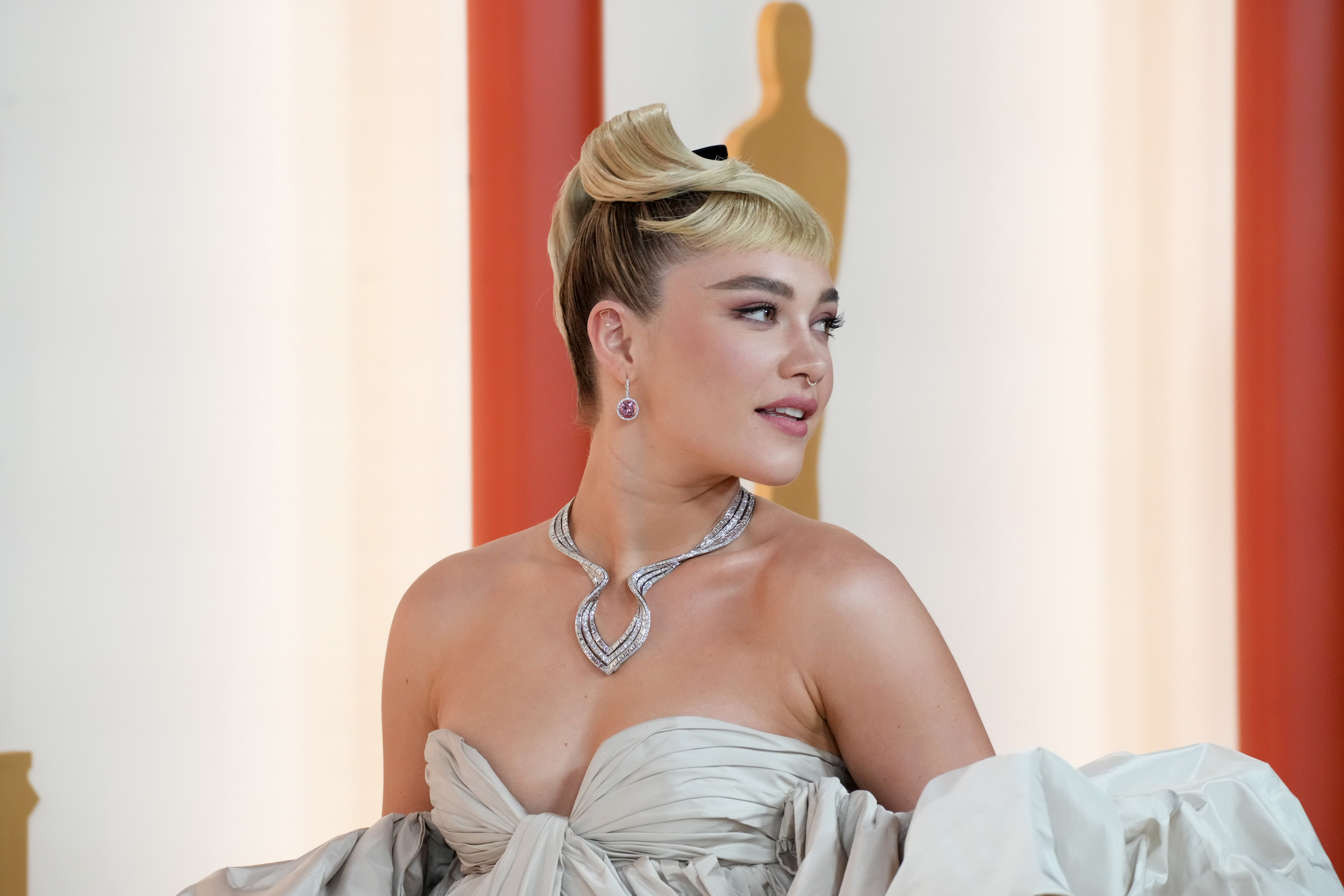 Florence Pugh assiste à la 95e cérémonie annuelle des Oscars le 12 mars 2023 à Hollywood, Californie | Source : Getty Images