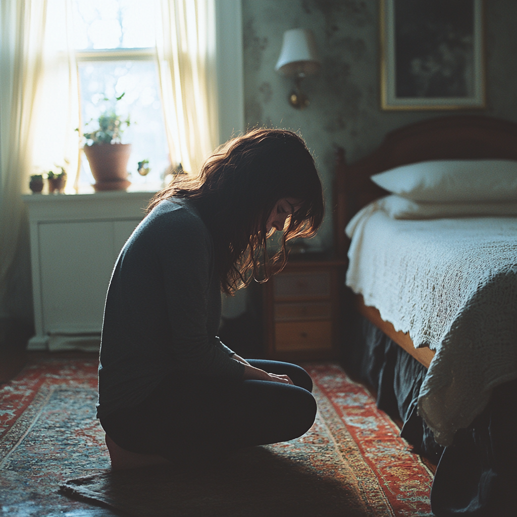 Une femme au cœur brisé | Source : Midjourney