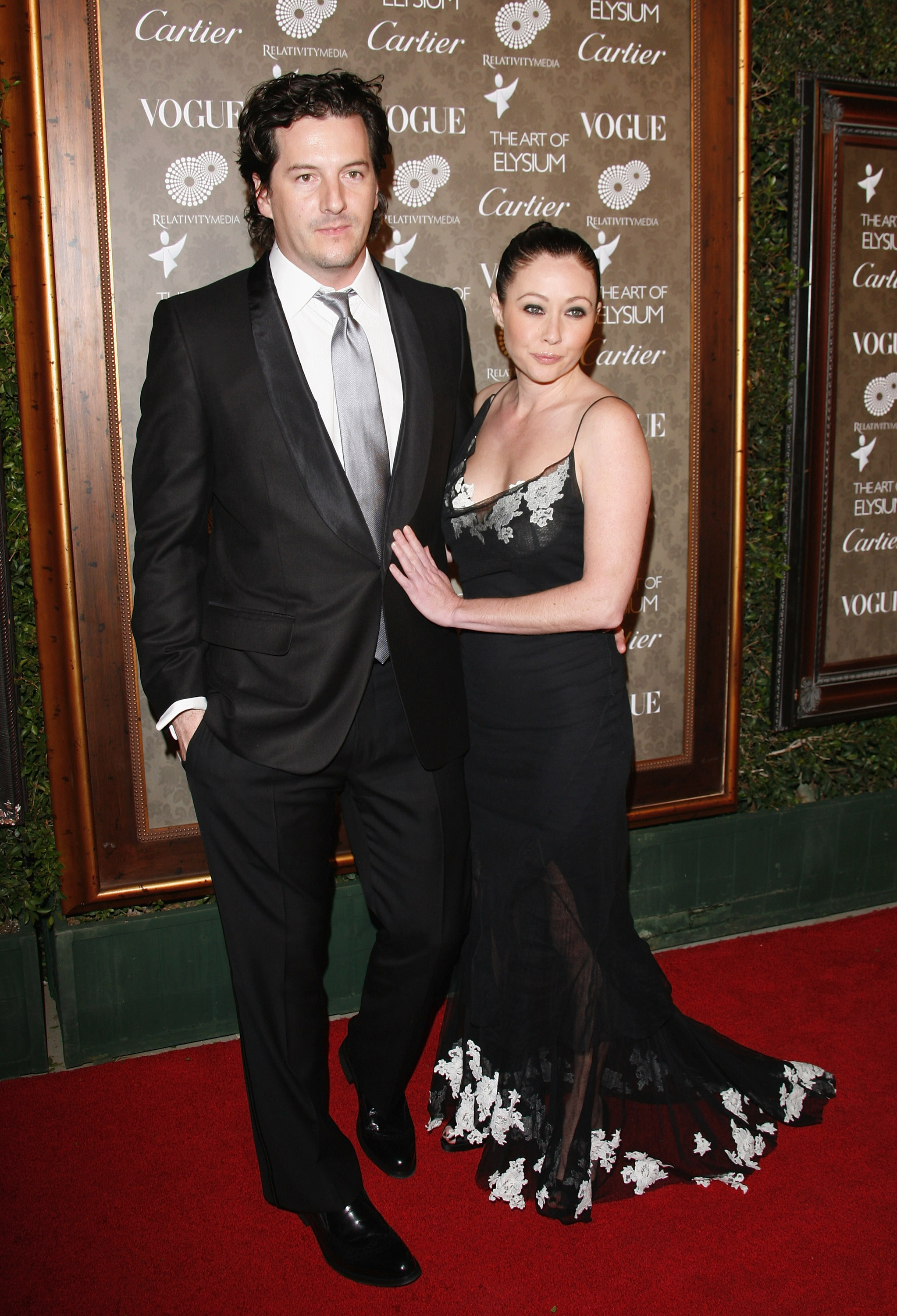 Kurt Iswarienko et Shannen Doherty arrivent à l'Art of Elysium 2nd Annual Heaven Gala qui s'est tenu à Los Angeles, Californie, le 10 janvier 2009. | Source : Getty Images