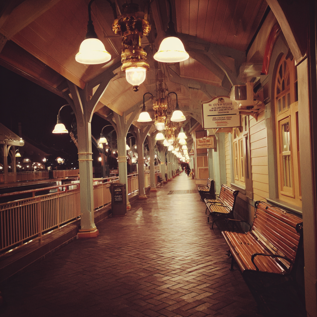 L'extérieur d'une gare | Source : Midjourney