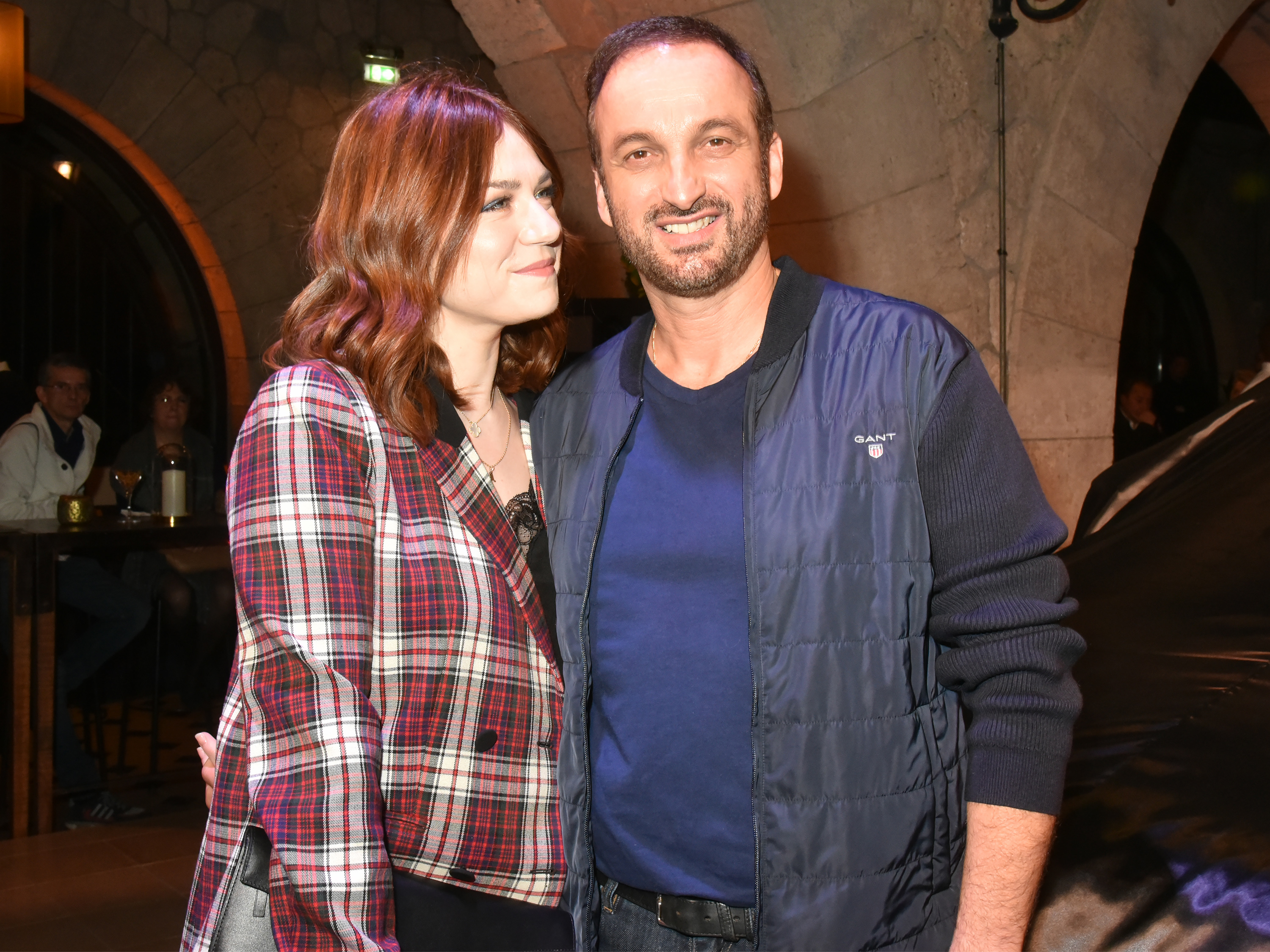 L'actrice Émilie Dequenne et son mari, l'acteur Michel Ferracci, assistent à la soirée de lancement du Range Rover Evoque au Faust le 28 novembre 2018 à Paris, France I Photo par Foc Kan/WireImage I Source : Getty Images