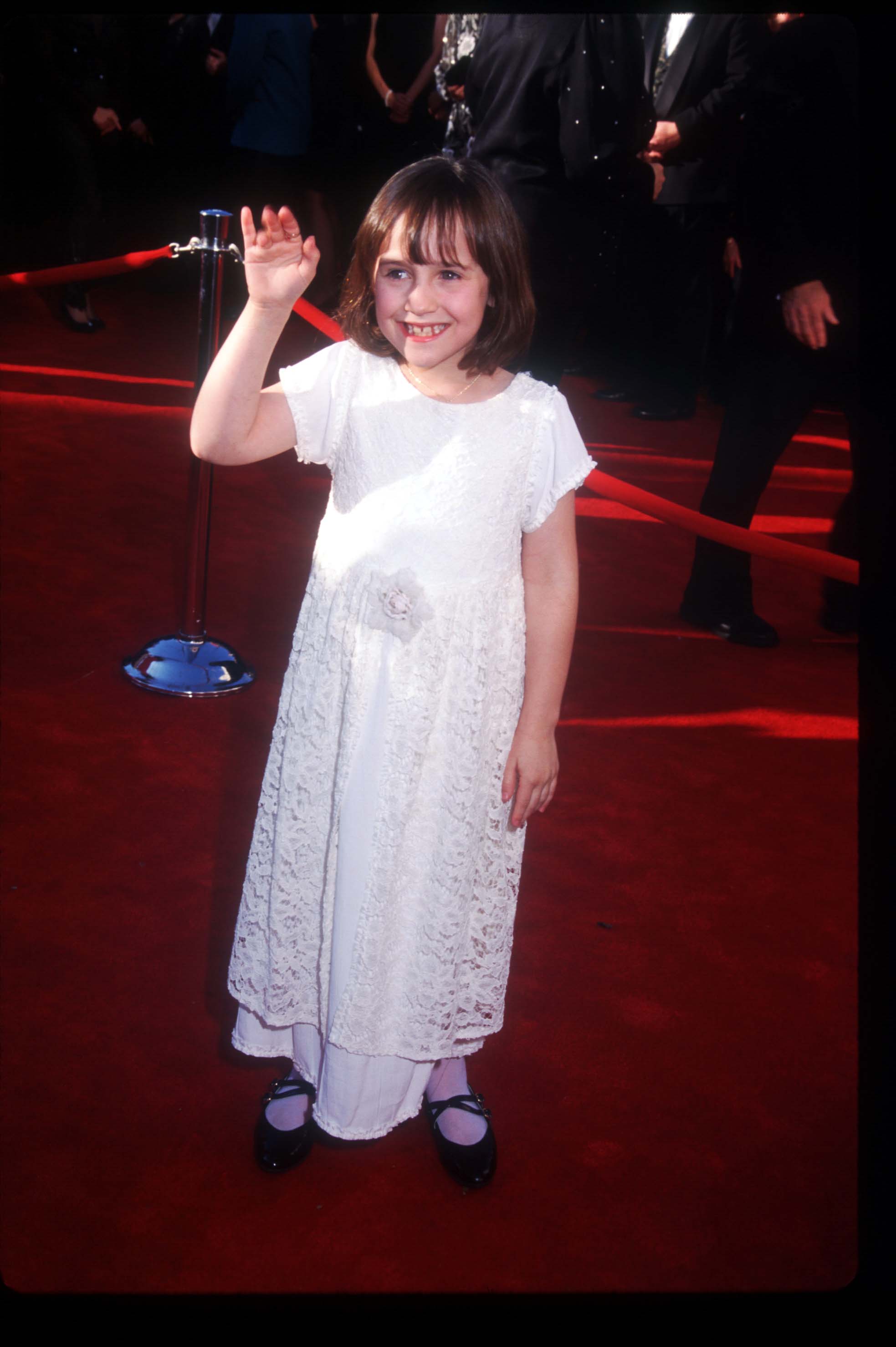 Mara Wilson assiste à la 67e cérémonie des Oscars le 27 mars 1995 à Los Angeles | Source : Getty Images