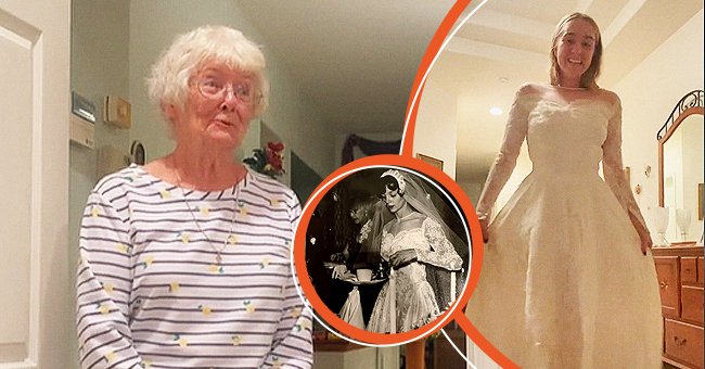 Grand-mère Marilyn a été stupéfaite de voir sa petite-fille Kate Petrik revêtir sa robe de mariée. | Photo : tiktok.com/@_darth_kater