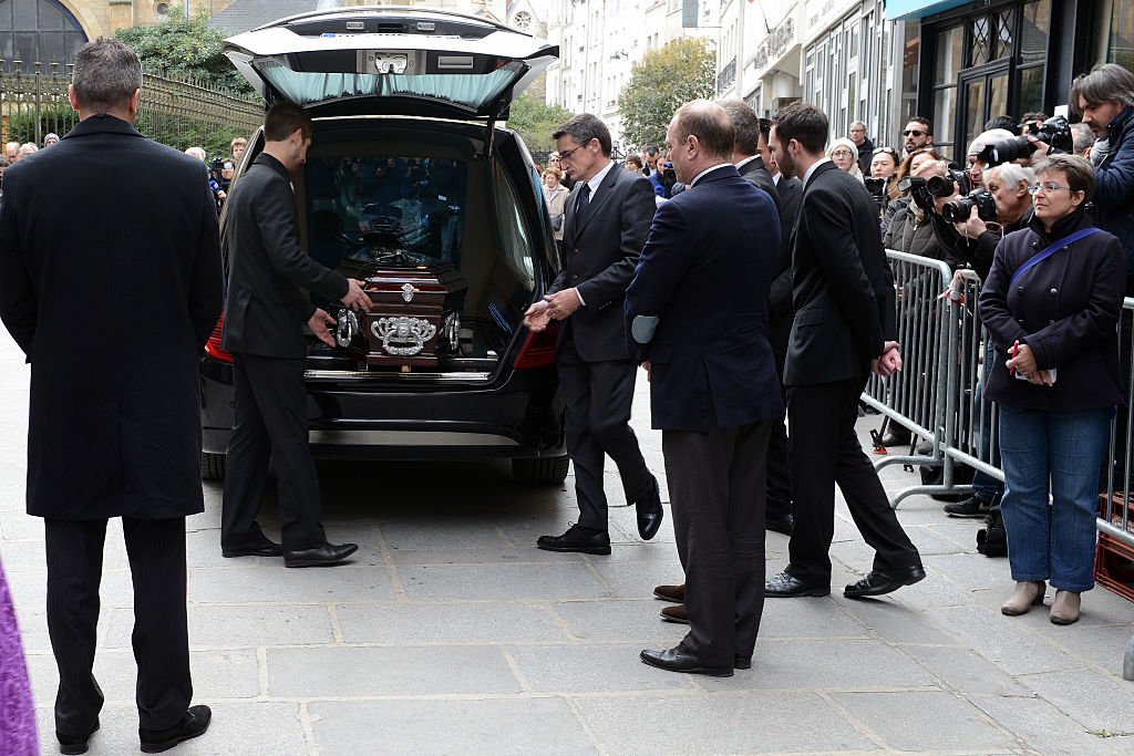 Les funérailles de Florence Arthaud le 30 mars 2015. l Source : Getty Images