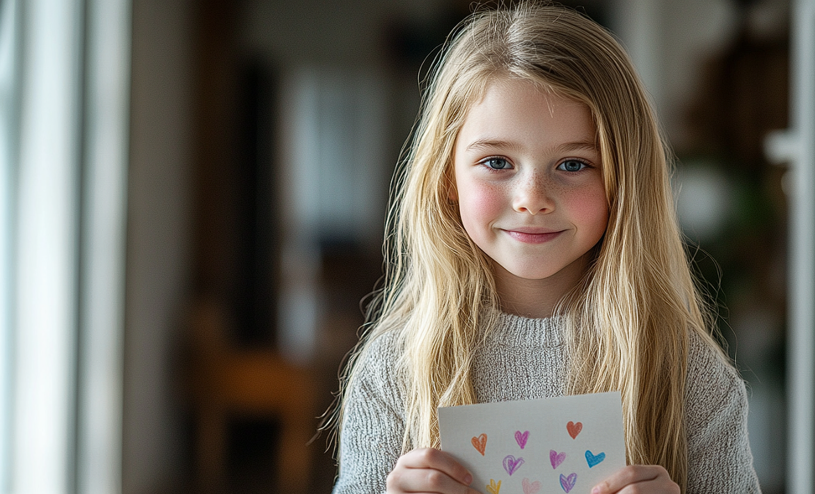 Une fille tenant une carte | Source : Midjourney
