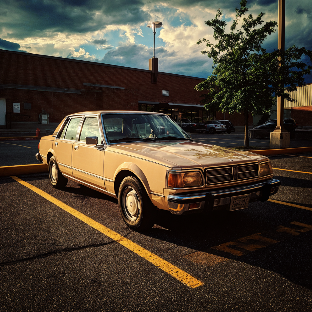Une voiture dans un parking | Source : Midjourney