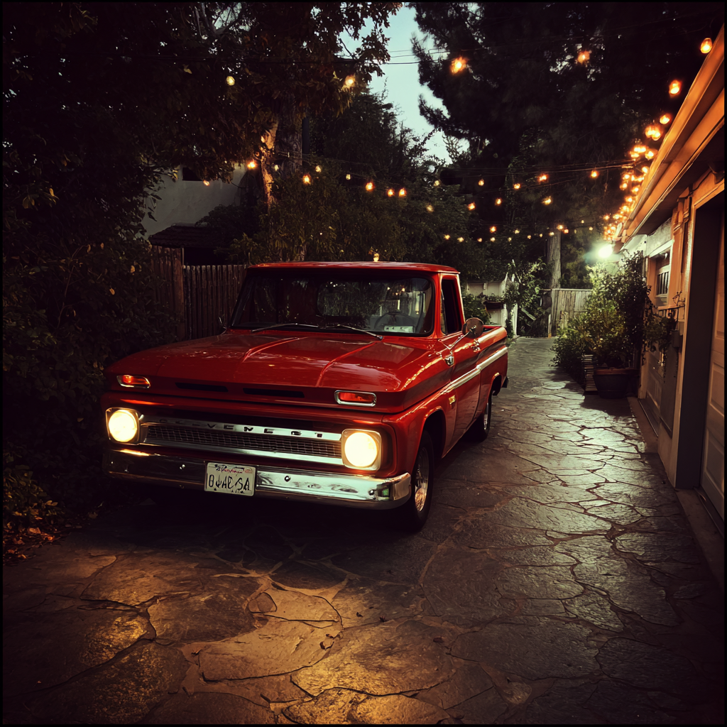 Une camionnette dans une allée | Source : Midjourney
