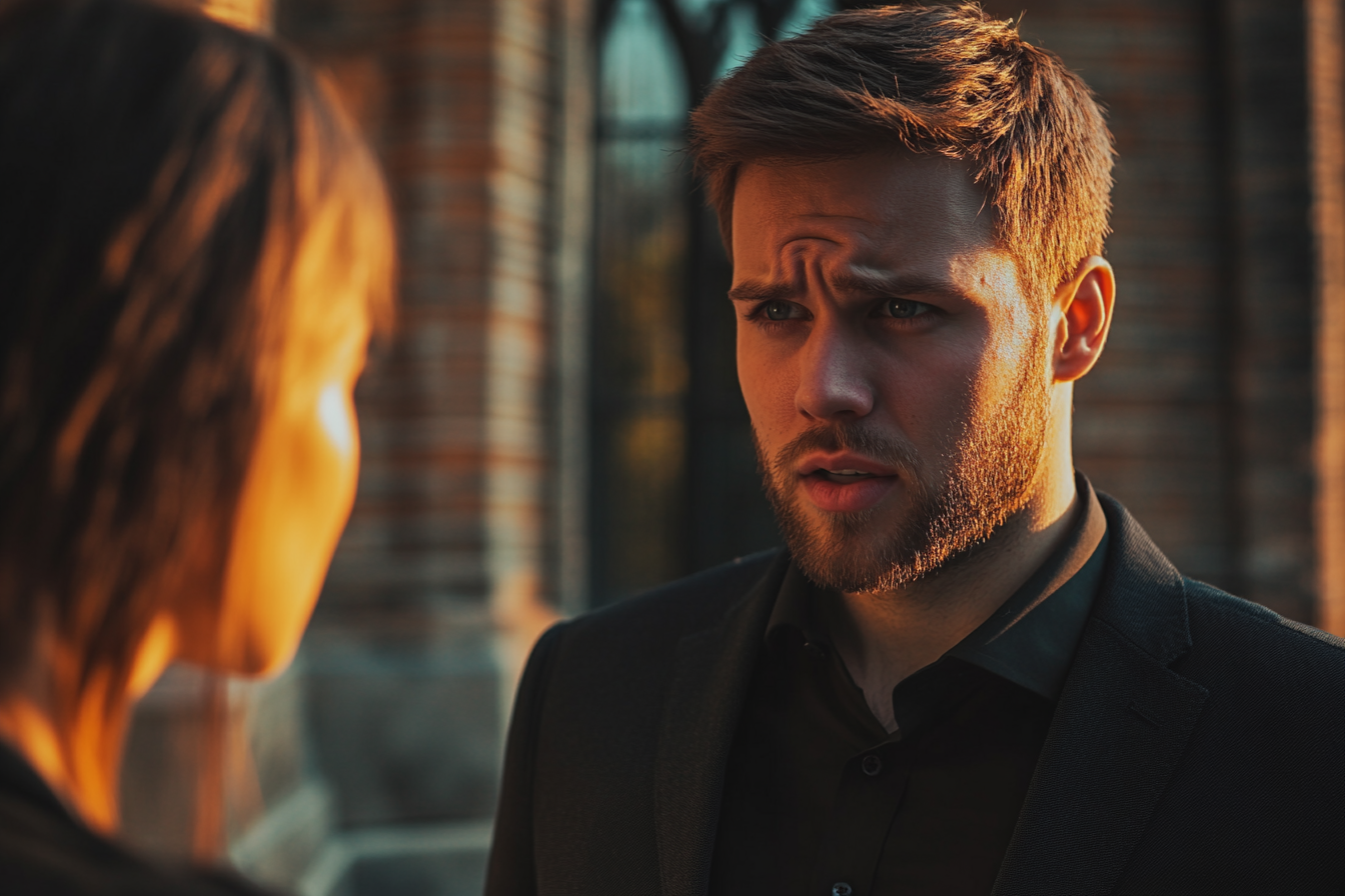 Un homme qui parle à sa sœur | Source : Midjourney