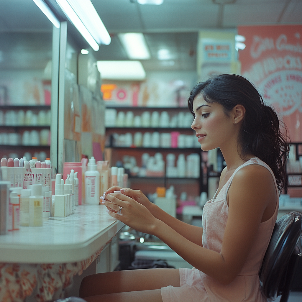 Une femme qui se fait faire les ongles | Source : Midjourney