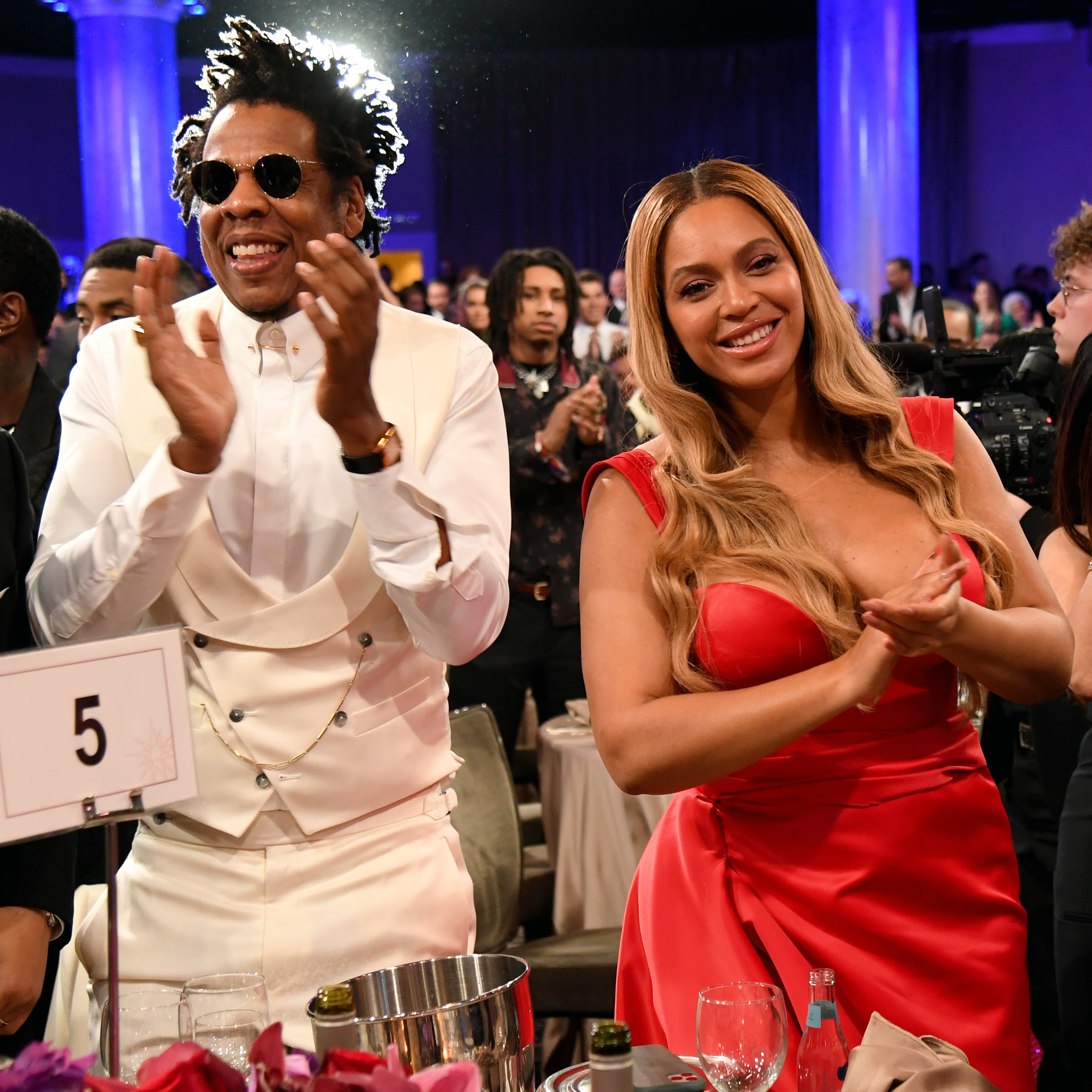 Jay-Z et Beyoncé au gala pré-Grammy le 25 janvier 2020 à Beverly Hills, Californie. | Source : Getty Images