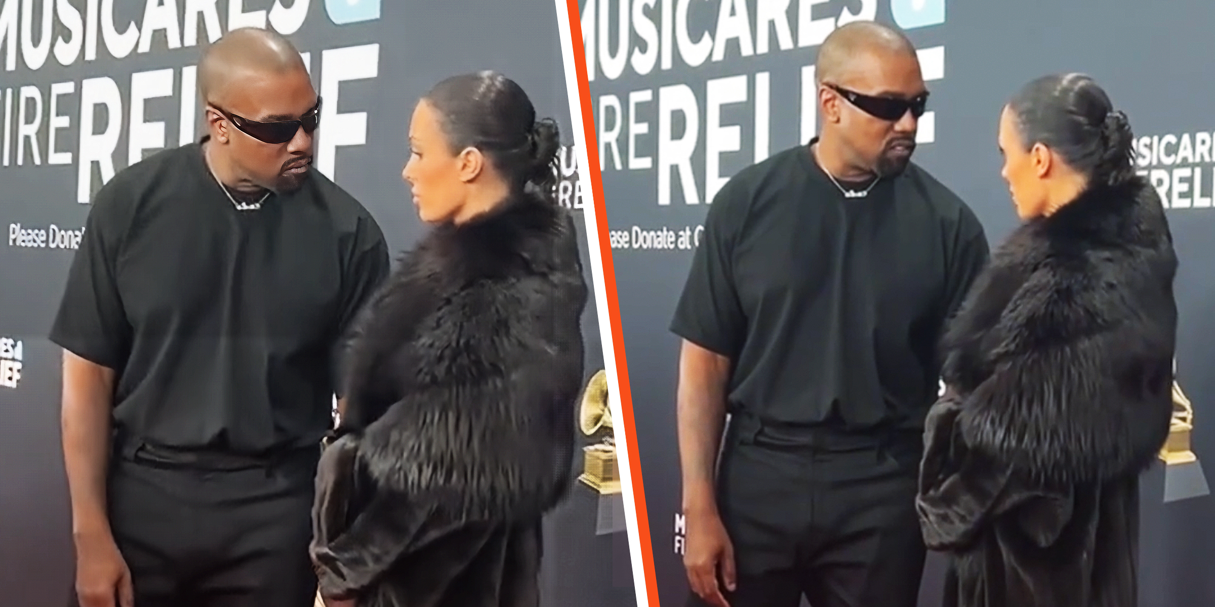 Kanye West et Bianca Censori | Source : tiktok.com/@cbsmornings