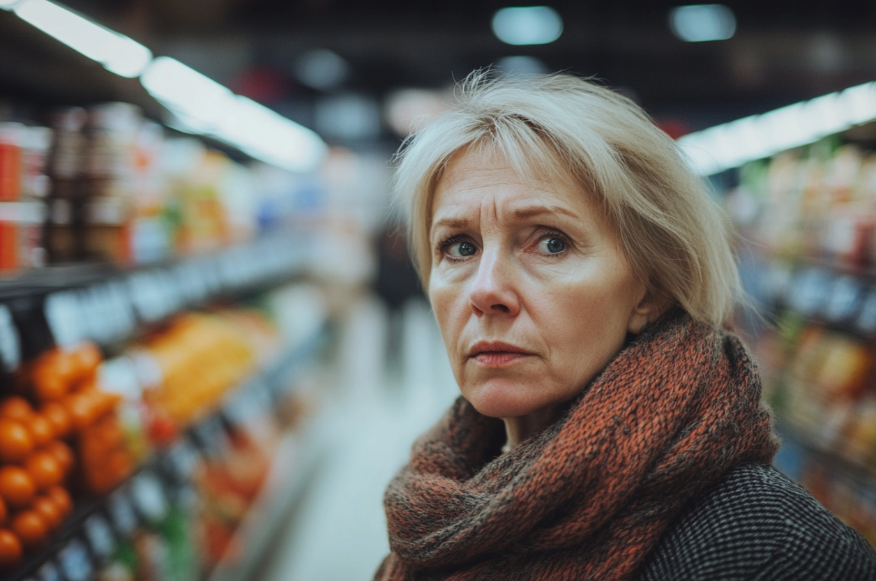 Une femme dans une épicerie | Source : Midjourney