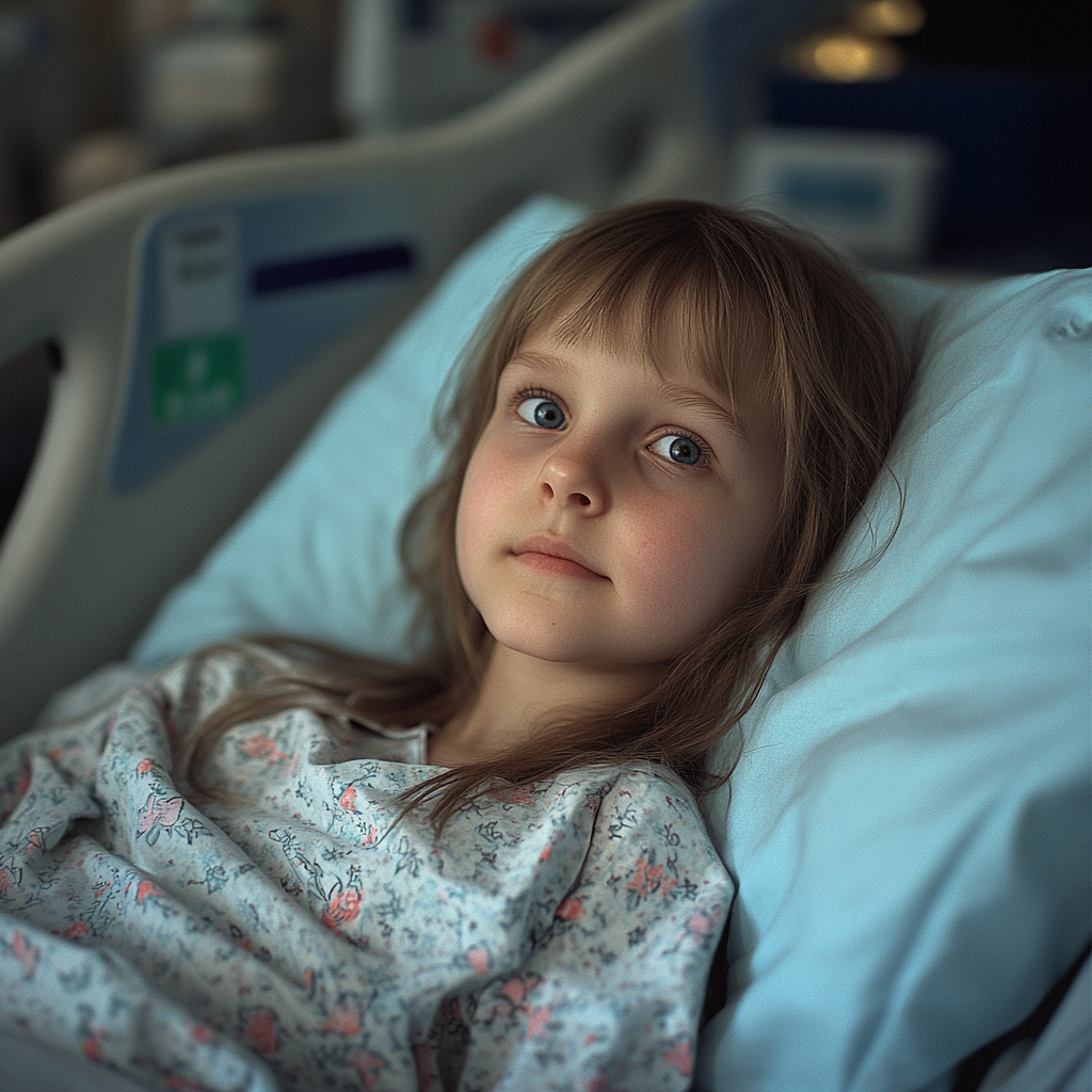 A little girl ready to undergo surgery | Source: Midjourney