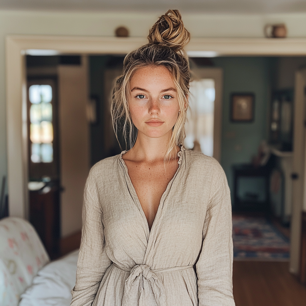 Une femme pensive | Source : Midjourney