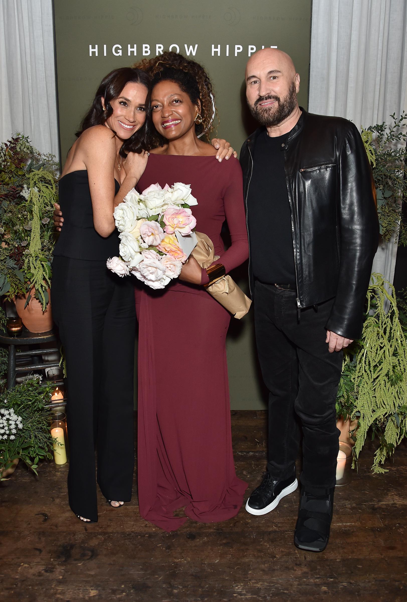 Meghan, duchesse de Sussex, Kadi Lee et Serge Normant à Venice, en Californie, le 14 novembre 2024 | Source : Getty Images