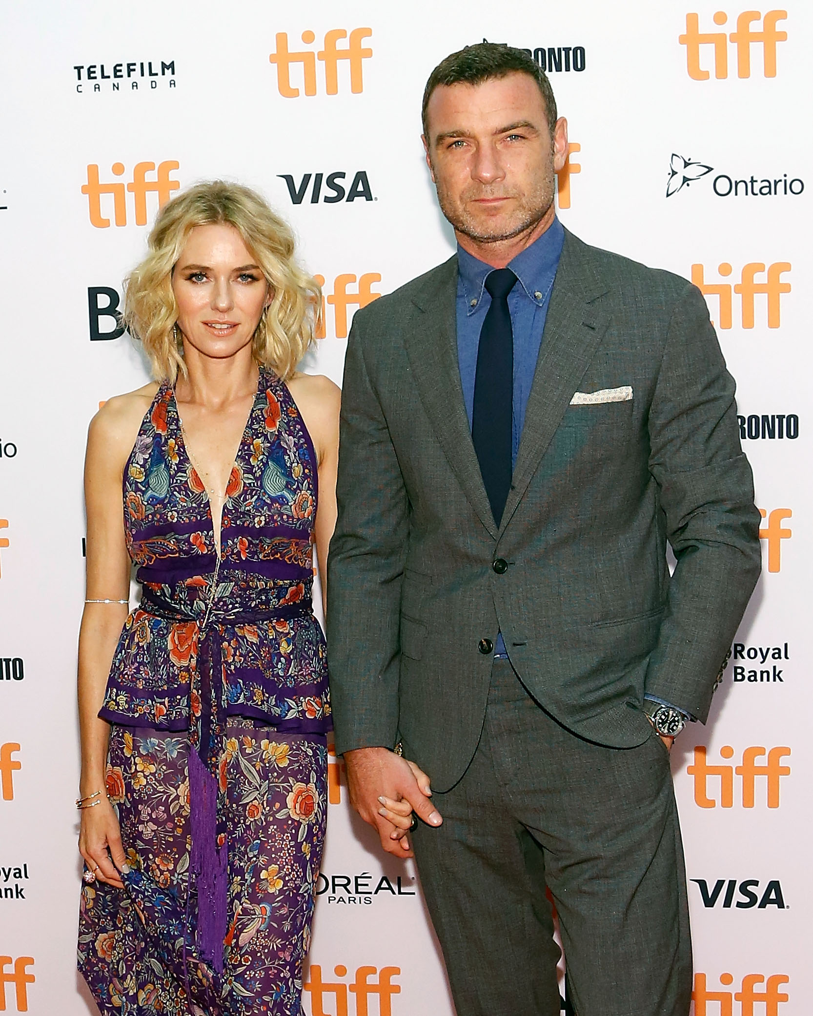 Naomi Watts et Liev Schreiber à la première de "Outsider" lors du Festival international du film de Toronto 2016 à Toronto, Canada, le 10 septembre 2016 | Source : Getty Images