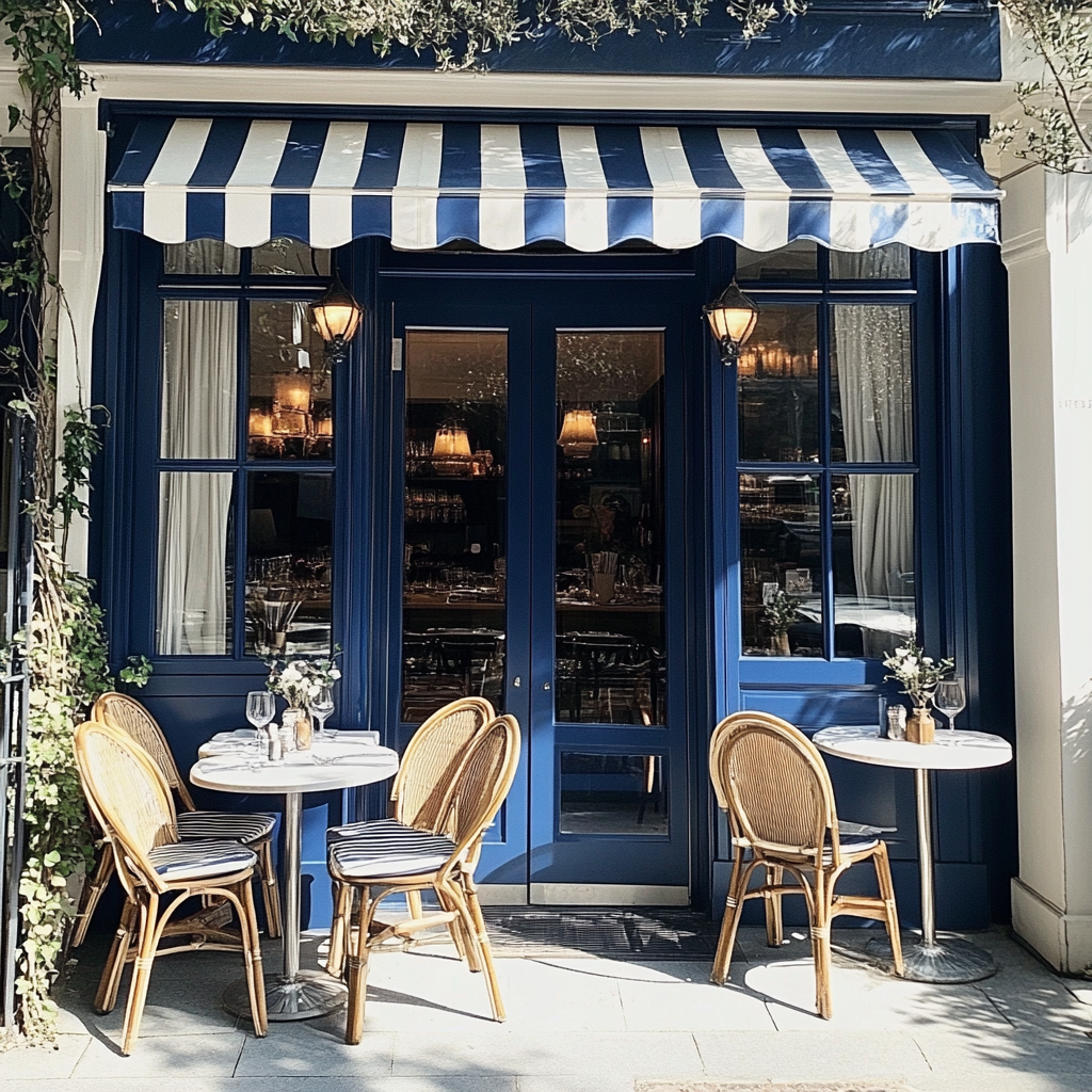 L'extérieur d'un bistrot | Source : Midjourney