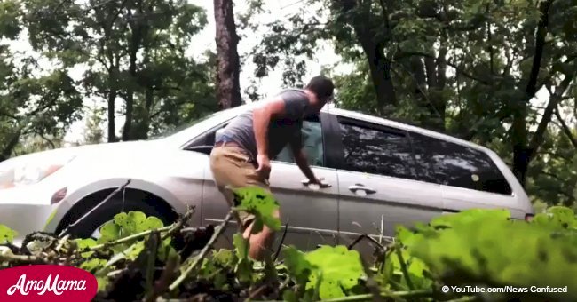 Un homme a presque perdu la vie quand un "invité sauvage" a cassé la vitre depuis l'intérieur de sa voiture