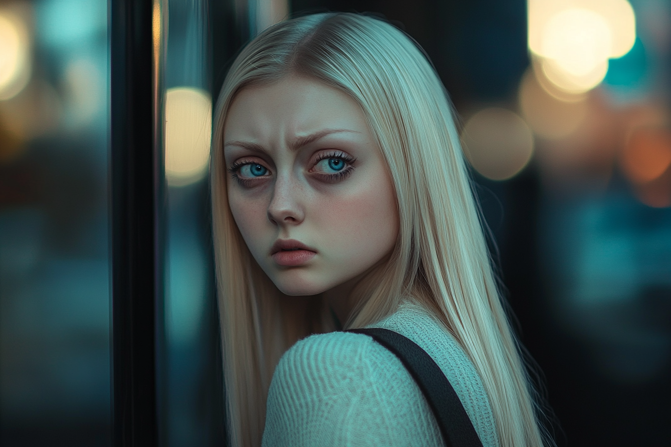 Une femme debout devant un immeuble | Source : Midjourney