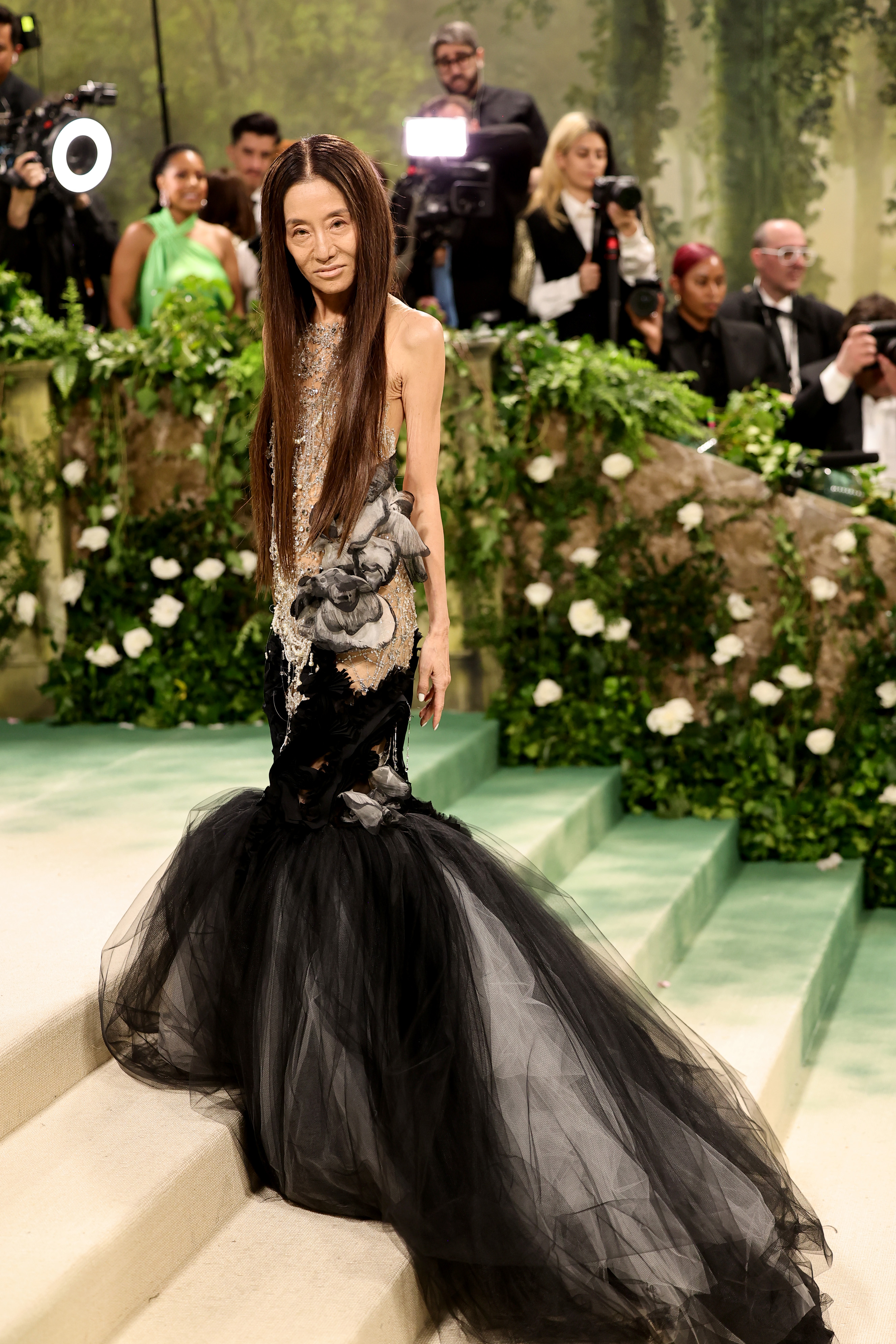 Vera Wang au Met Gala célébrant "Sleeping Beauties : Reawakening Fashion" au Metropolitan Museum of Art à New York City, le 6 mai 2024 | Source : Getty Images