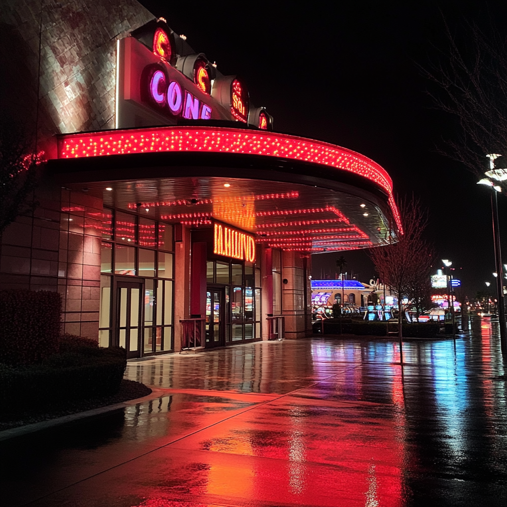 L'extérieur d'un casino | Source : Midjourney