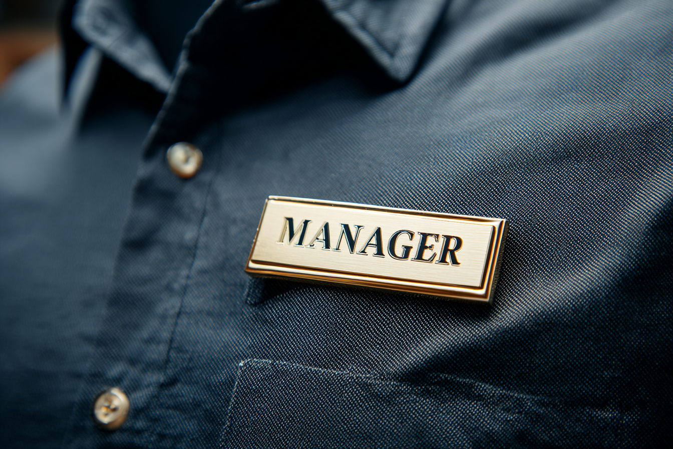 Un badge de manager | Source : Midjourney