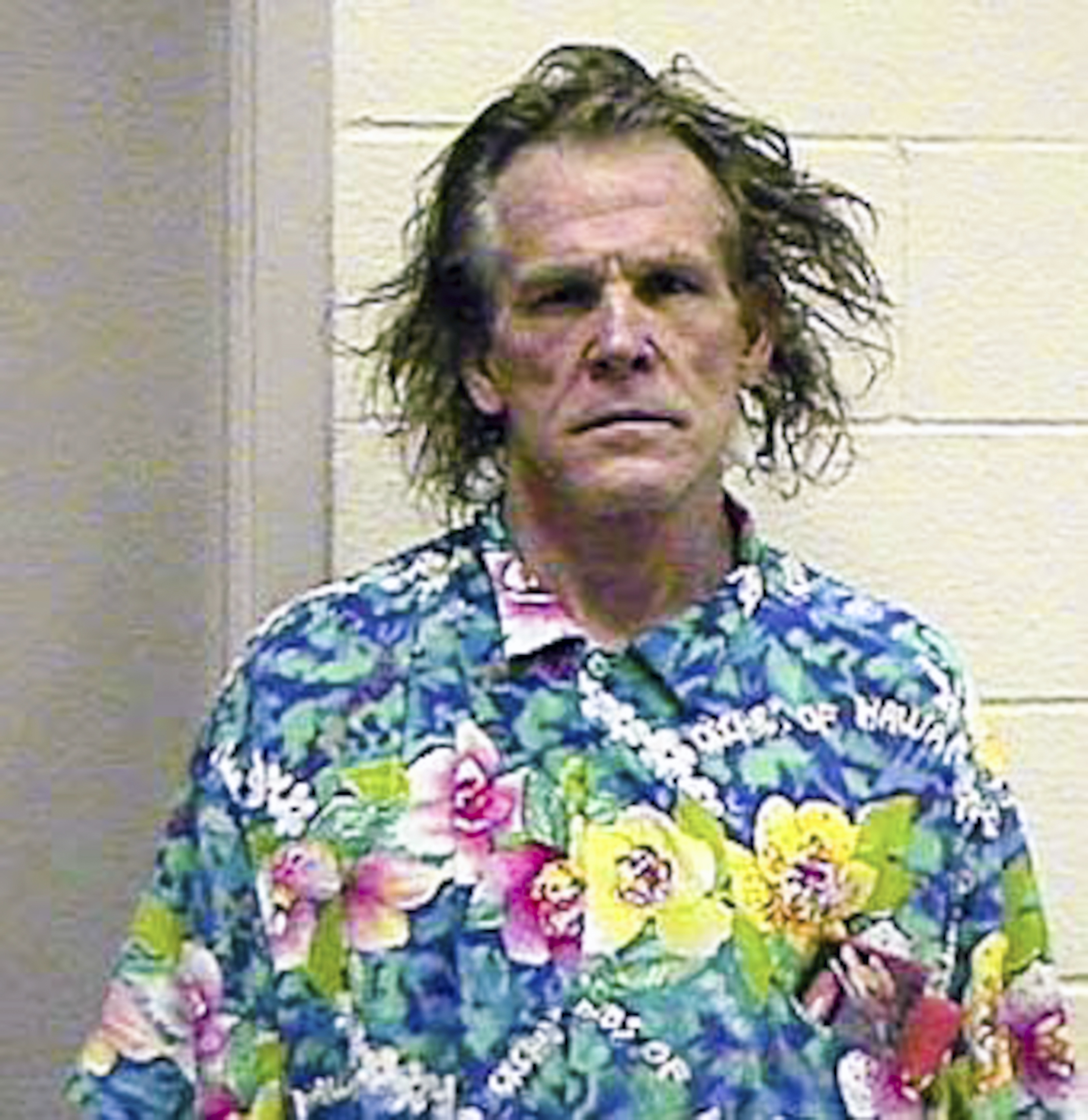 L'acteur sur une photo d'identité suite à son arrestation le 11 septembre 2002, en Californie | Source : Getty Images
