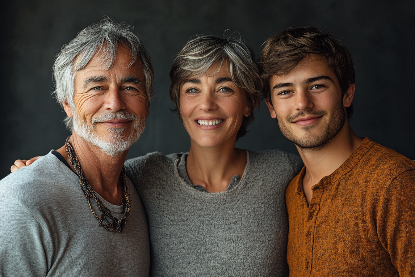 Un couple avec son fils | Source : Midjourney