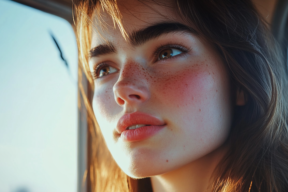 Une jeune femme qui regarde quelqu'un | Source : Midjourney