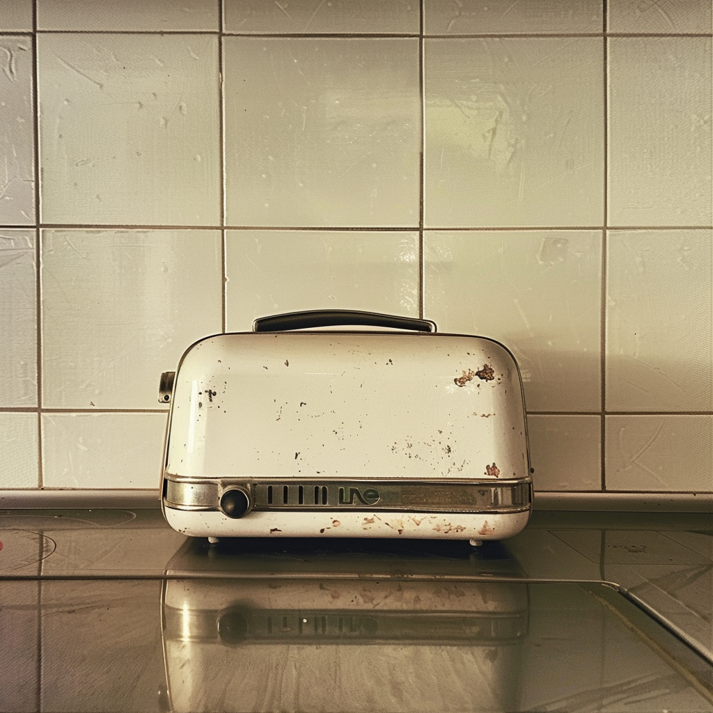 Un vieux grille-pain dans une cuisine | Source : Midjourney