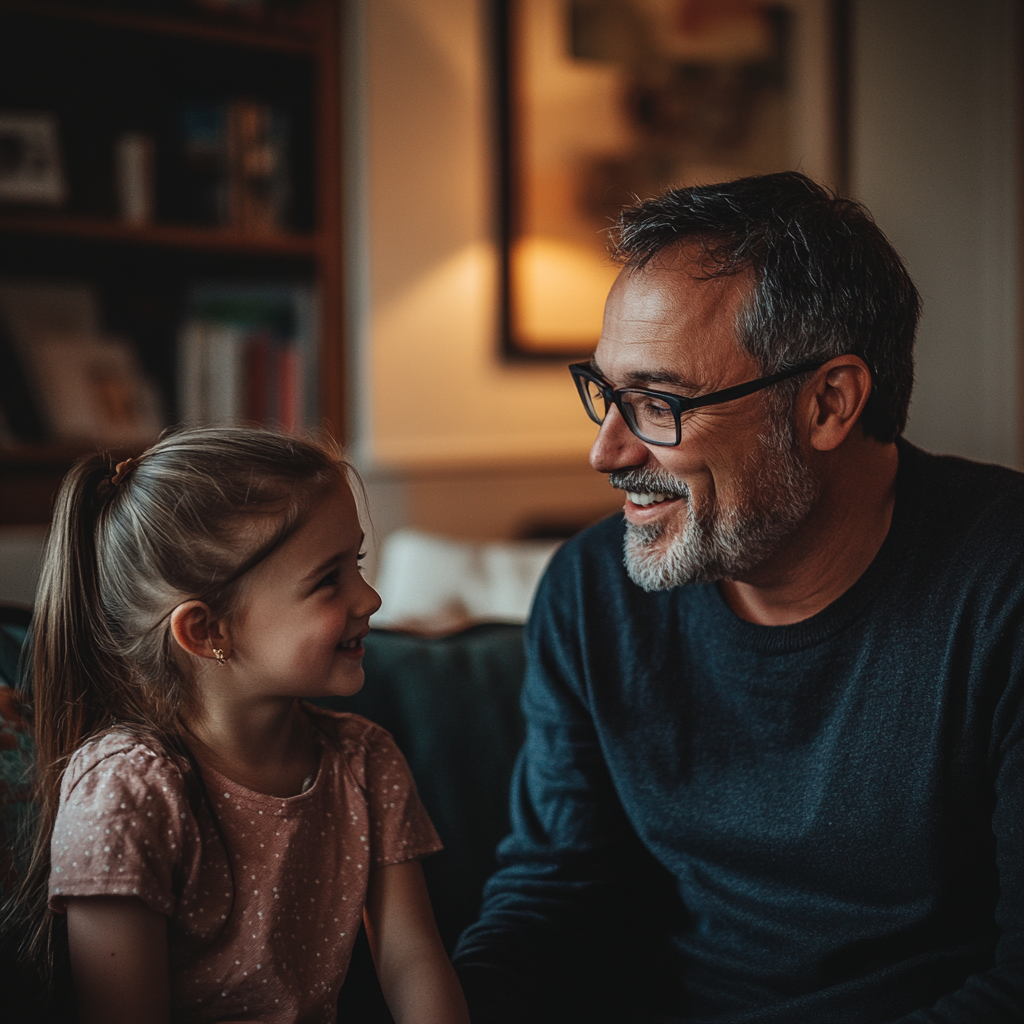 Un père encourage sa fille | Source : Midjourney