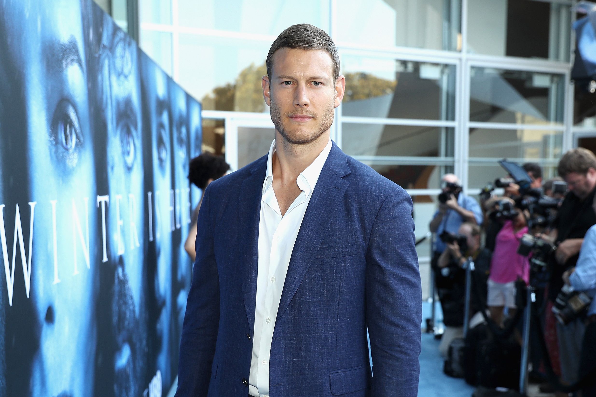 L'acteur Tom Hopper assiste à la première de la saison 7 de "Game Of Thrones" de HBO au Walt Disney Concert Hall le 12 juillet 2017 à Los Angeles, Californie. | Photo : Getty Images.