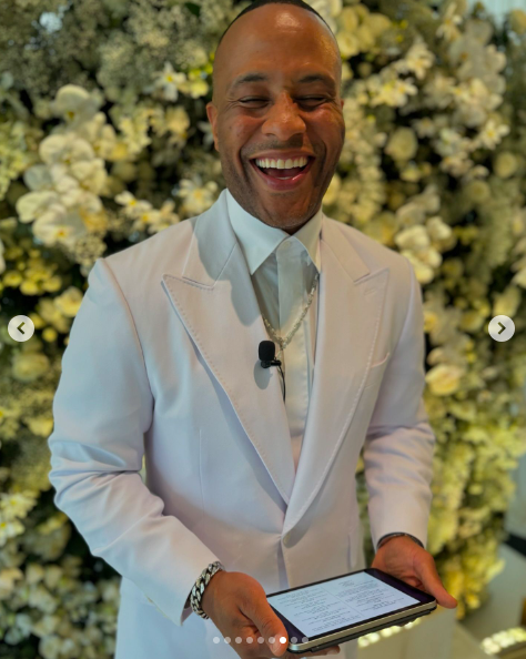 Devon Franklin souriant le jour du mariage de LeToya Luckett et Taleo Coles, posté le 1er août 2024 | Source : Instagram/devonfranklin