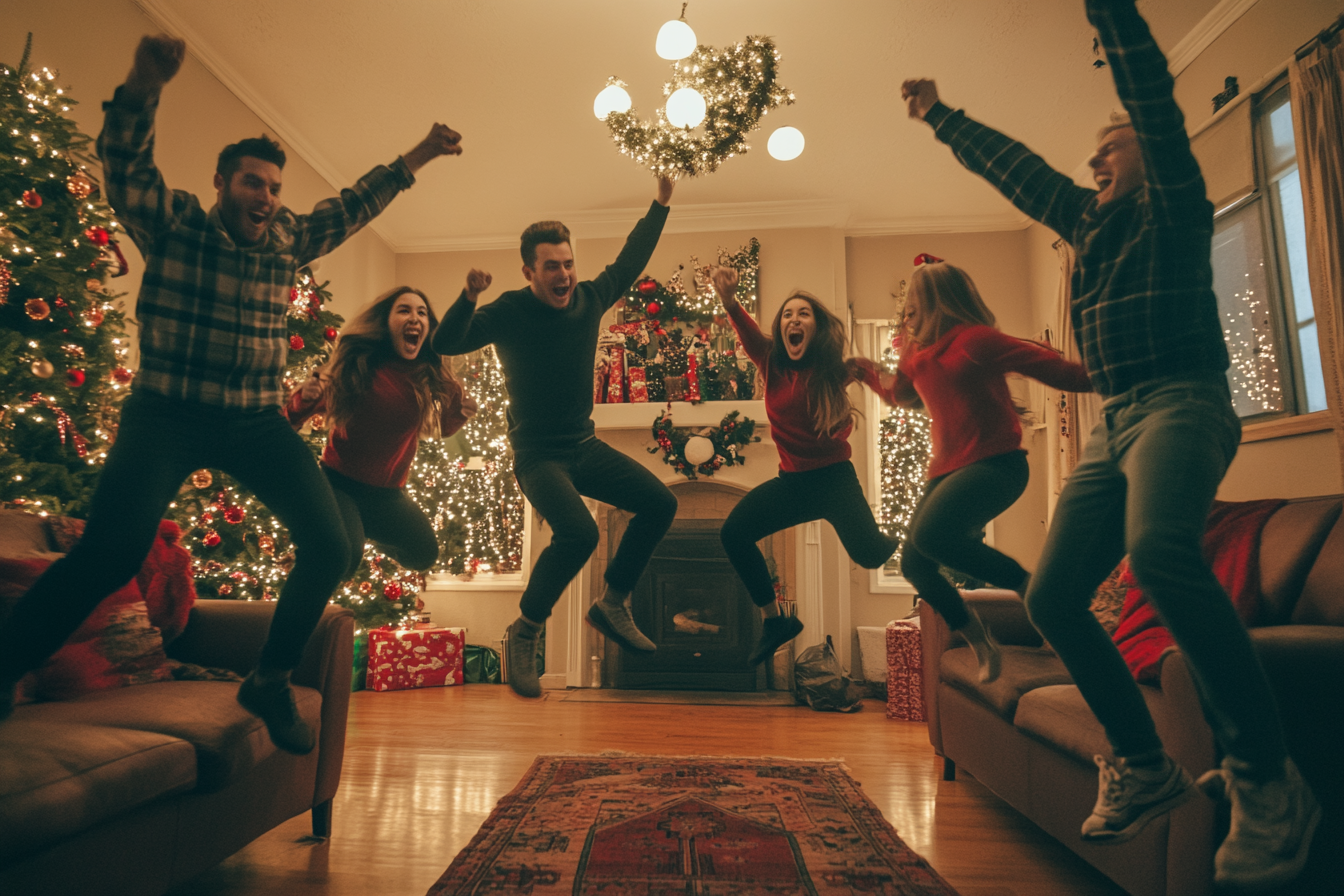 Des personnes dans un salon | Source : Midjourney