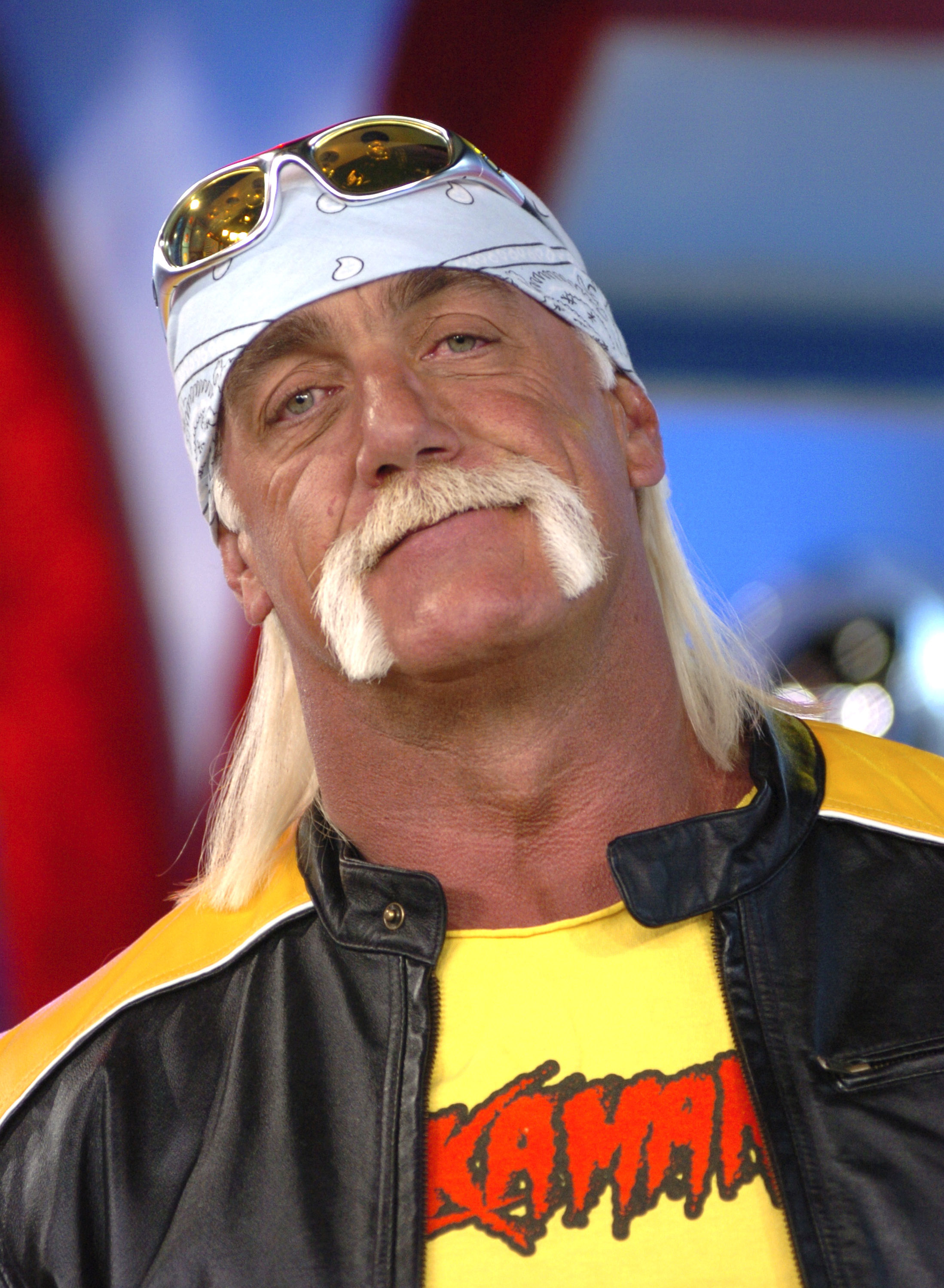 Hulk Hogan lors d'un épisode de l'émission "TRL" de MTV à New York le 15 mars 2006 | Source : Getty Images