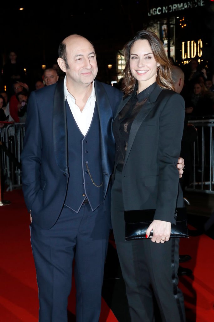 Kad Merad et sa compagne Julia Vignali assistent au "Dîner au Fouquet's" lors du Cesar Film Award 2019 au Fouquet's le 22 février 2019 à Paris, France. І Source : Getty Images