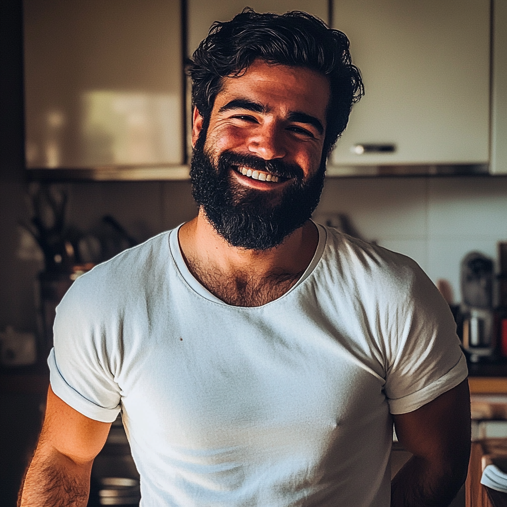 Un homme debout dans une cuisine | Source : Midjourney