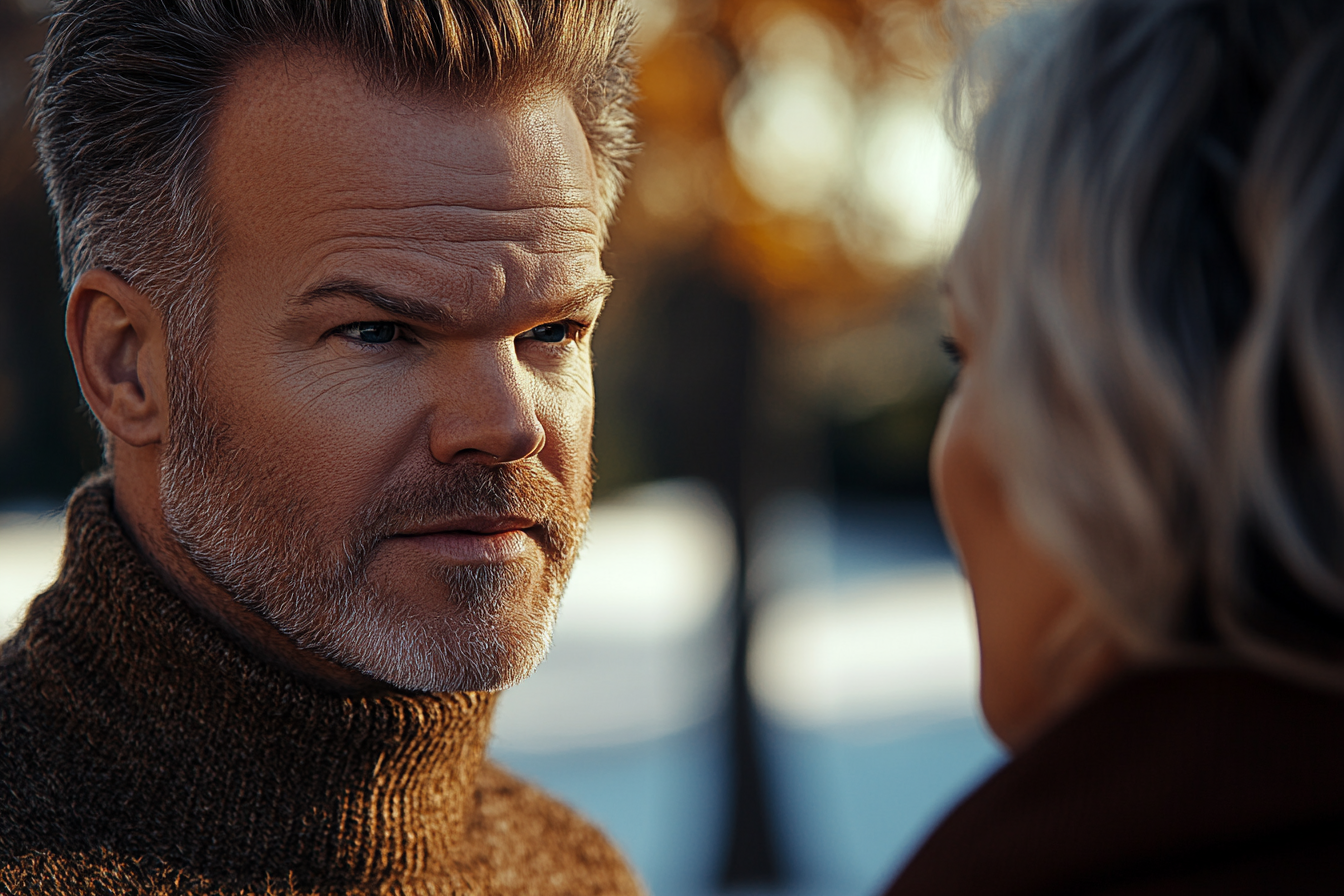 Un homme qui regarde sa mère | Source : Midjourney