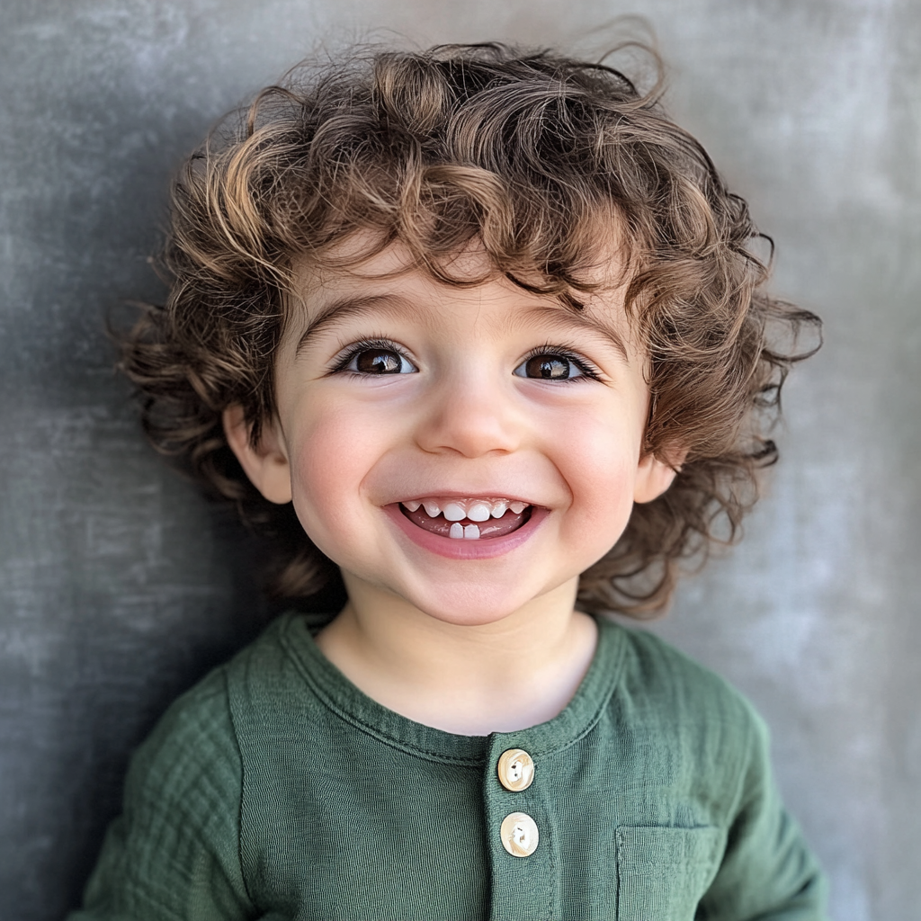 Un petit garçon souriant | Source : Midjourney