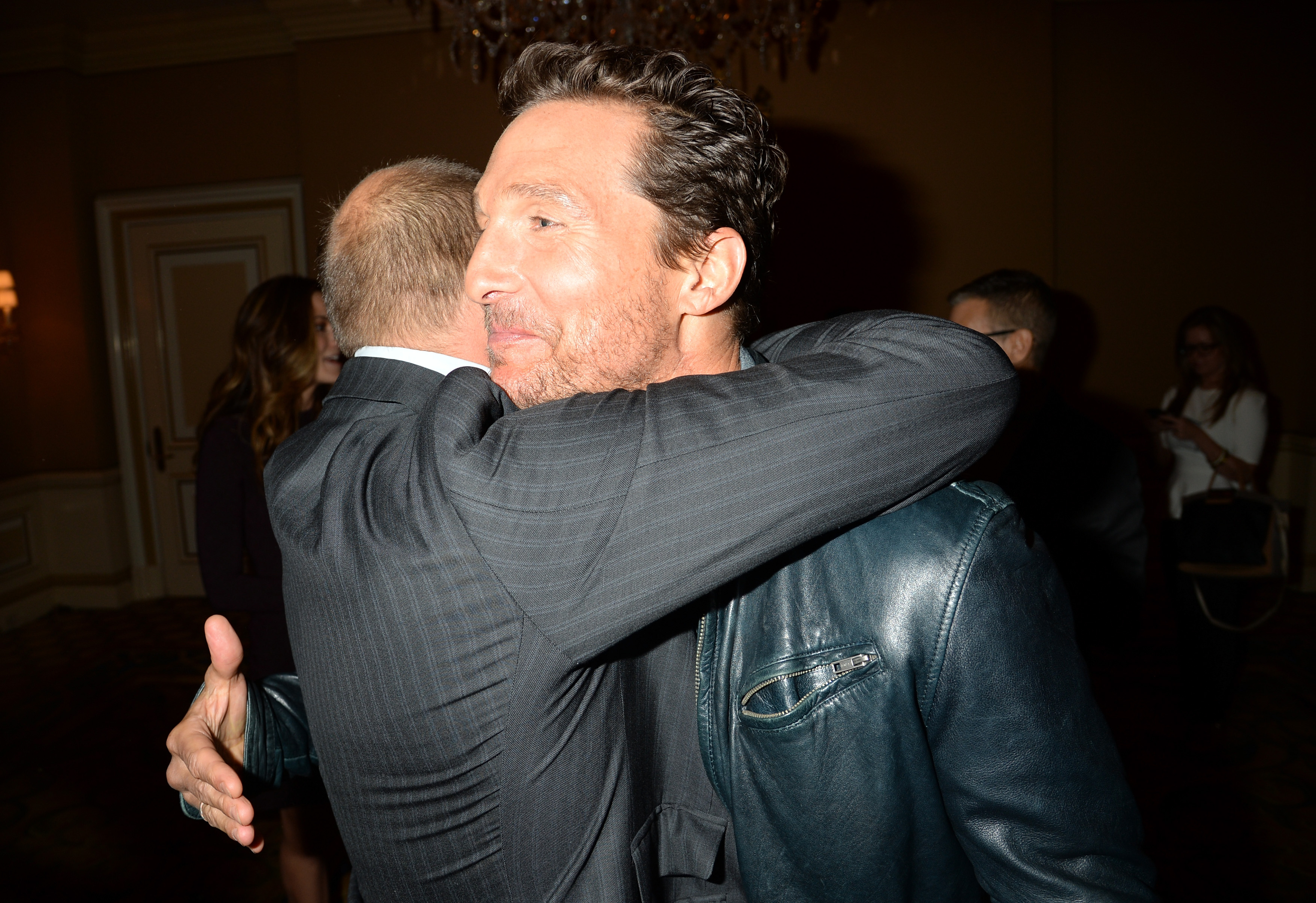 Woody Harrelson et Matthew McConaughey participent au panel TCA de l'hiver 2014 de HBO à l'hôtel et spa Langham Huntington le 9 janvier 2014 à Pasadena, en Californie. | Source : Getty Images