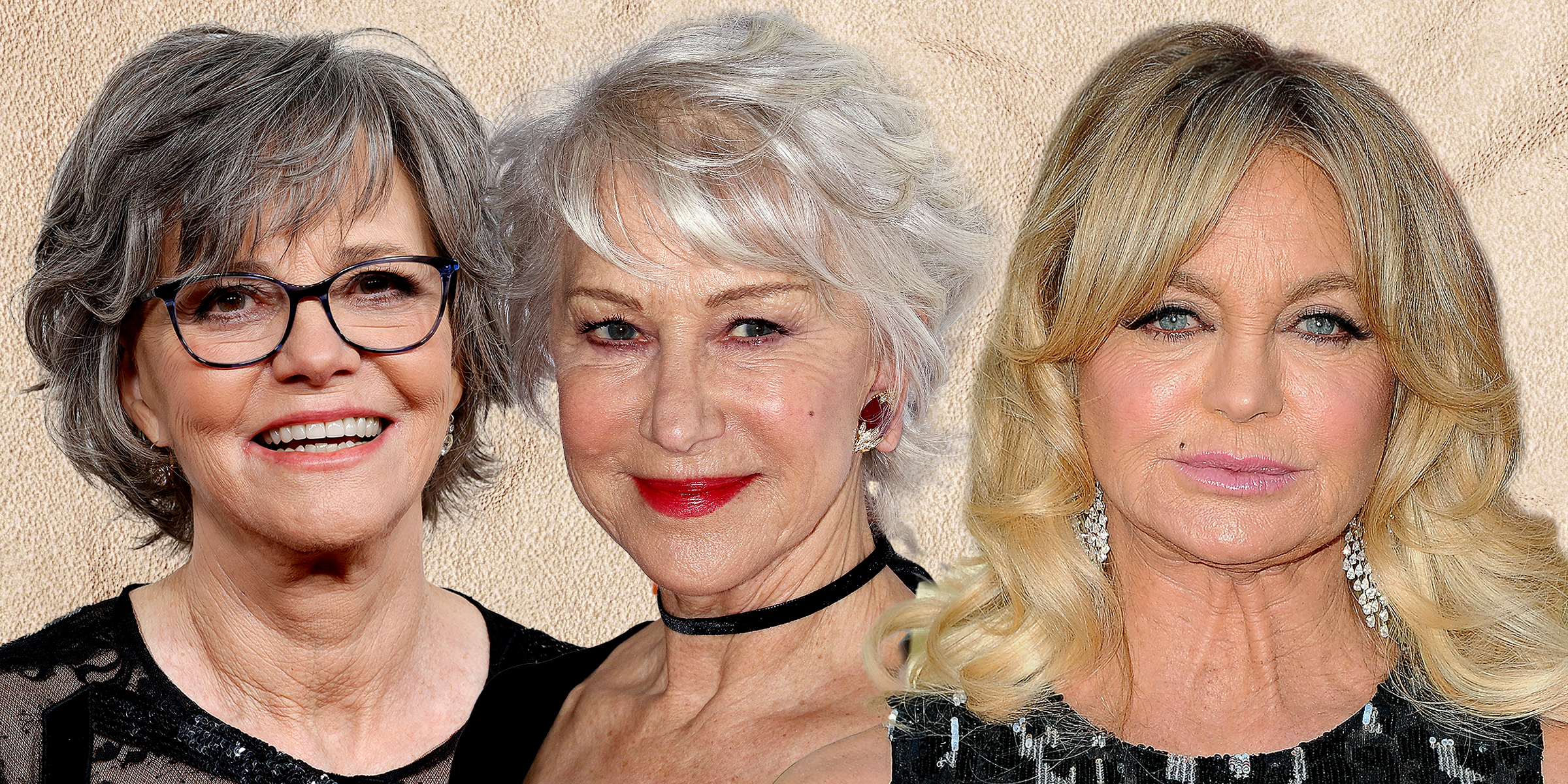 Sally Field, Helen Mirren, Goldie Hawn | Source : Getty Images